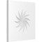 Ekena Millwork Standard Sedgwick Spiral Rosette With Square Edge, 8"W x 8"H x 1/2"P ROSP080X080X050SDG12 - alternate 1